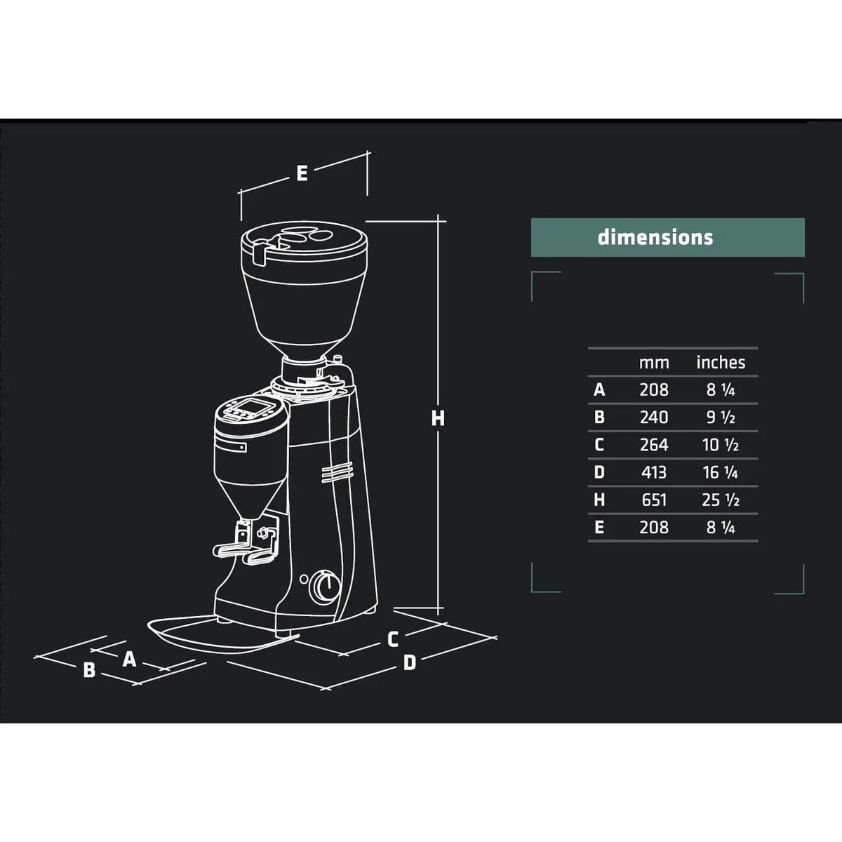 Mazzer Kony S Electronic Espresso Grinder